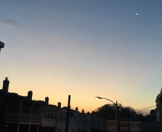 sunrise in the city