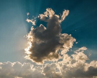 blue sky clouds